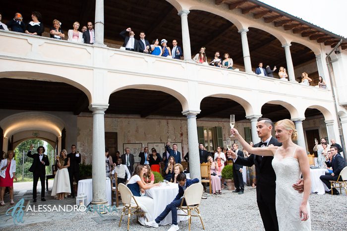Villa Bossi Varese - brindisi al discorso del papà della sposa