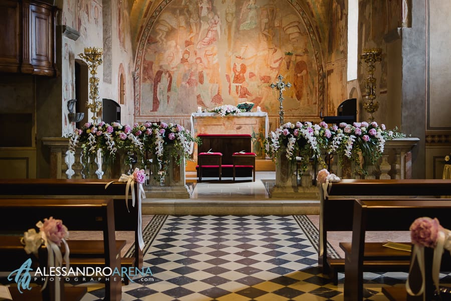 Matrimonio Chiesa di San Pancrazio Vedano Olona - Allestimento Floreale