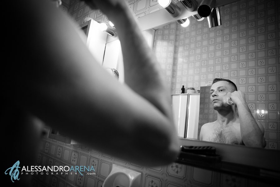 foto preparativi sposo - barba
