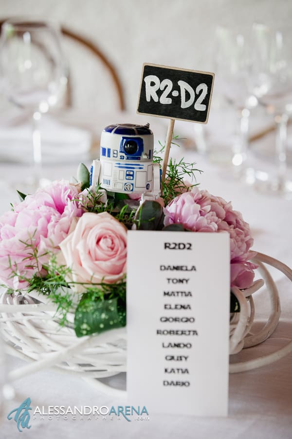 Matrimonio tema Star Wars - Centro tavola