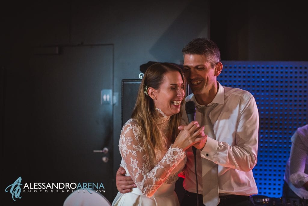 Matrimonio ricevimento ristorante Castelgrande Bellinzona - Festa e canti