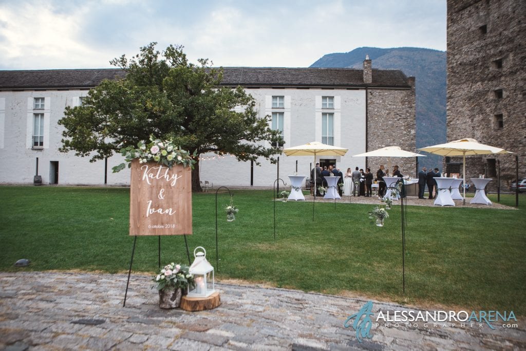Matrimonio ricevimento ristorante Castelgrande Bellinzona - Aperitivo
