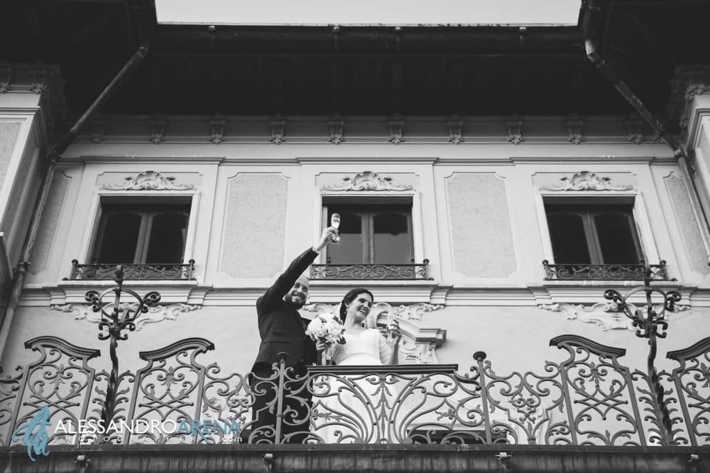 Brindisi degli Sposi - Matrimonio a Villa Montalbano Varese - Aperitivo 