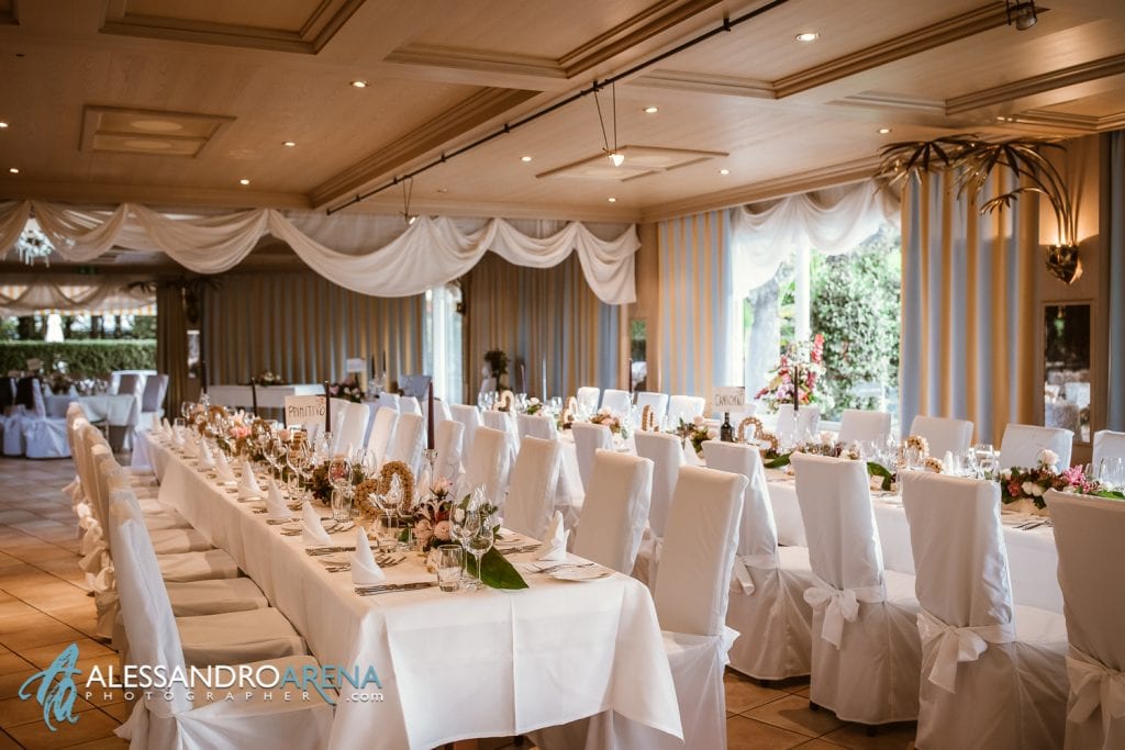 Allestimento sala - Matrimonio Albergo Losone - Ascona