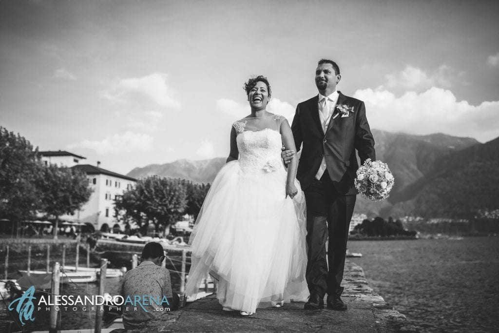 Sposi sul lungo lago di Ascona - Lago Maggiore