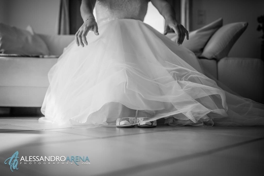 La sposa ha ultimato i preparativi