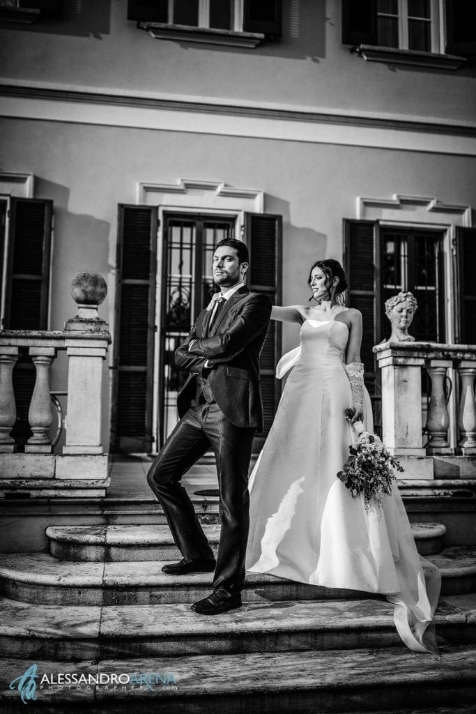Sposi in Abito Simone Marulli - shooting di matrimonio a Villa Umberto Abbiategrasso
