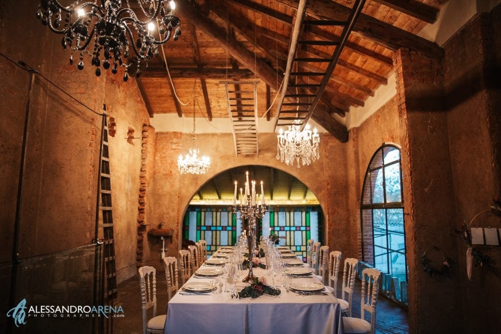 allestimento elegante location per matrimonio Milano - Villa Umberto Abbiategrasso