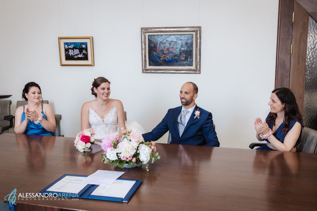 cerimonia civile al municipio di Ascona, vi dichiaro marito e moglie